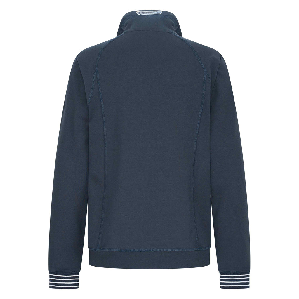Hv Polo Kaia Navy Zip Up Cardigan With Sport Stripes From Back