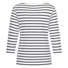 HV Society Caroline Breton stripe top navy white back view