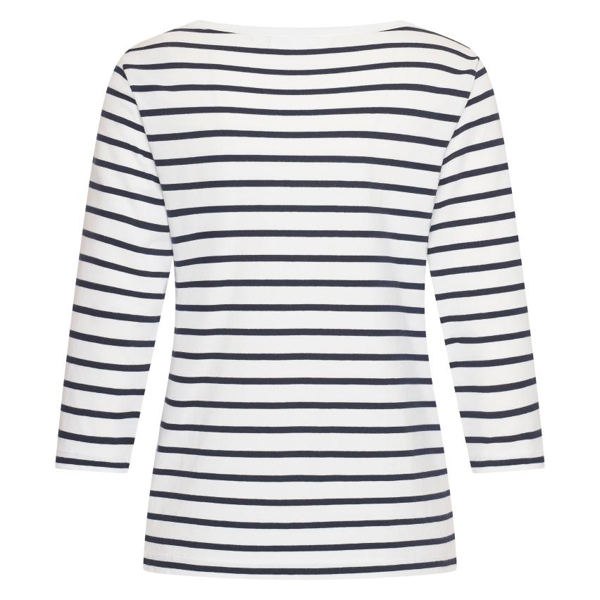 HV Society Caroline Breton stripe top navy white back view