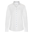HV Society Daisy Classic Shirt white women’s button-down front view