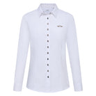 HV Society Gwenda white tailored cotton shirt – front product view
