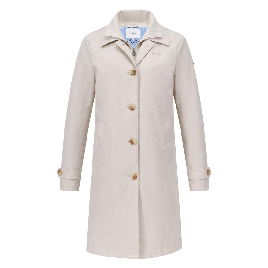 HV Society Piper Classic Trenchcoat women’s beige button front trench coat