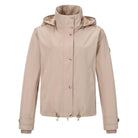 HV Society Tate waterproof funnel neck jacket in neutral beige