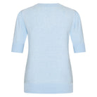 HV Society Berna light blue fine knit V-neck jumper – back product view