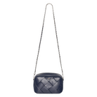 Hv Society Mirjam Woven Effect Rectangle Handbag In Navy