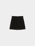     iBlues Iblbambina black high-waisted tailored shorts product view
