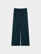 iBlues Iblpere dark teal pressed pleat satin trousers product view