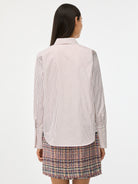 iBlues Ozio ivory ladies striped shirt back view