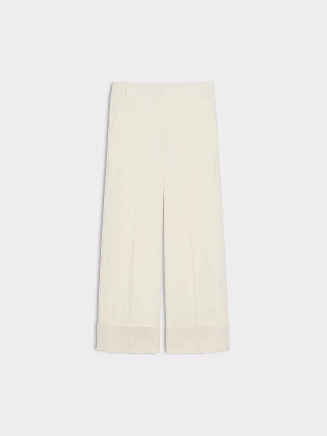 iBlues Scacco cream tailored trousers full flat product view