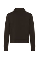 InWear zip-up smart casual jacket in brown from back 