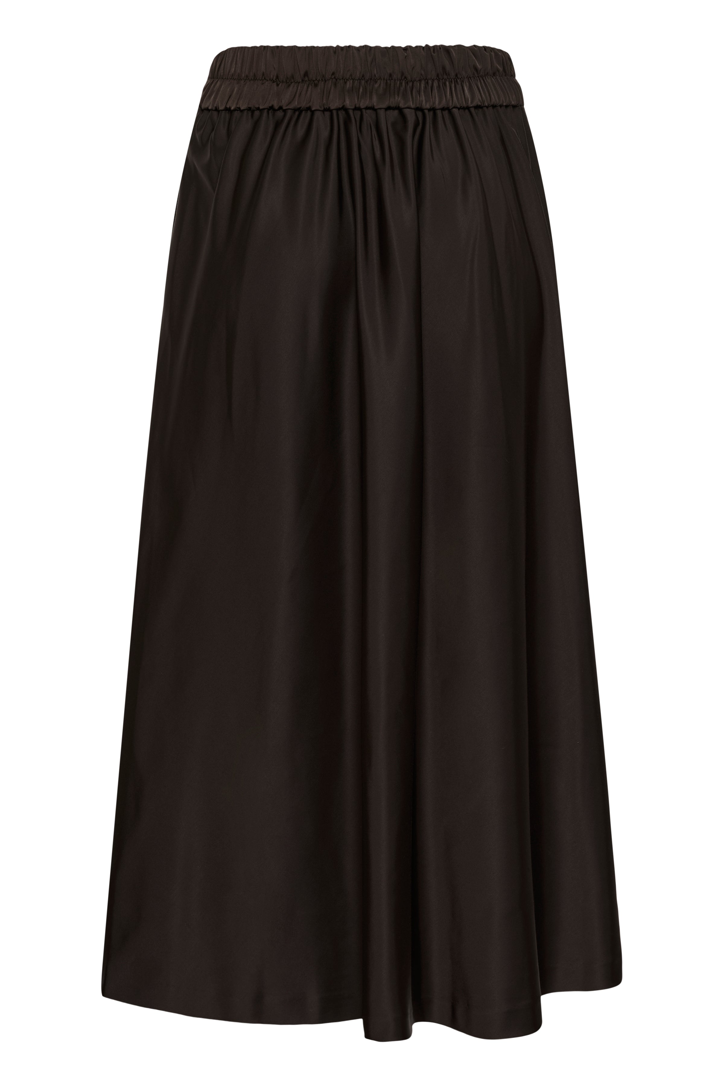 InWear Zilky chocolate brown A-line midi skirt product view