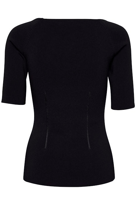 Inwear Revell Black Boatneck Top From The Back