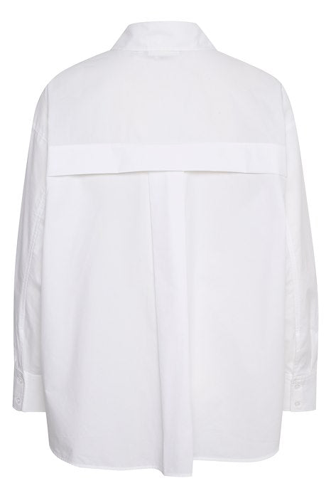 Inwear Rimmal Pure White Cotton Shirt From Back