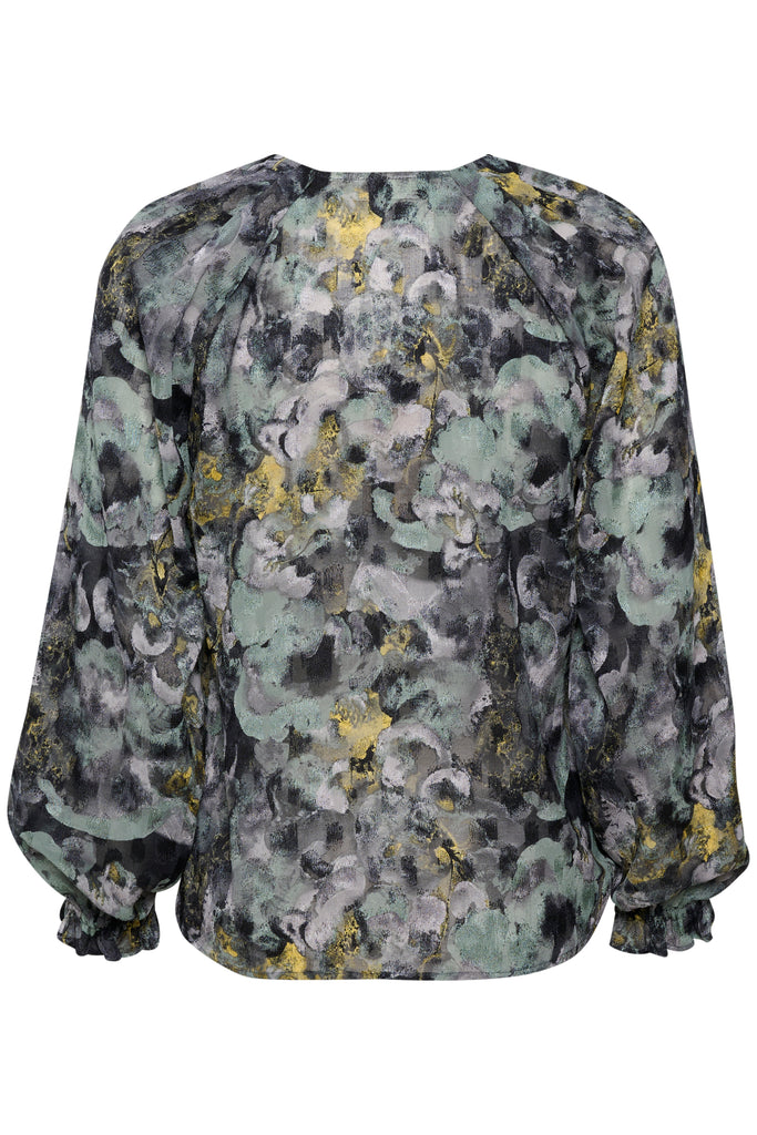 Inwear Nisira Abstract Floral Print Blouse From The Back