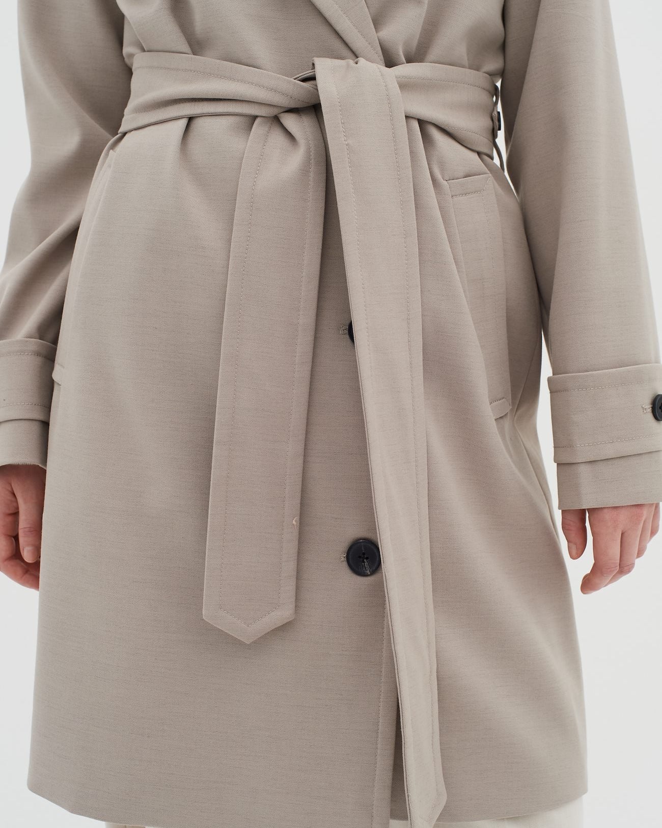 Inwear Tinah Taupe Belted Trench Coat