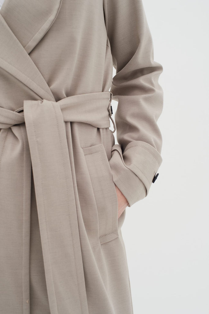 Inwear Tinah Belted Trench Coat In Taupe
