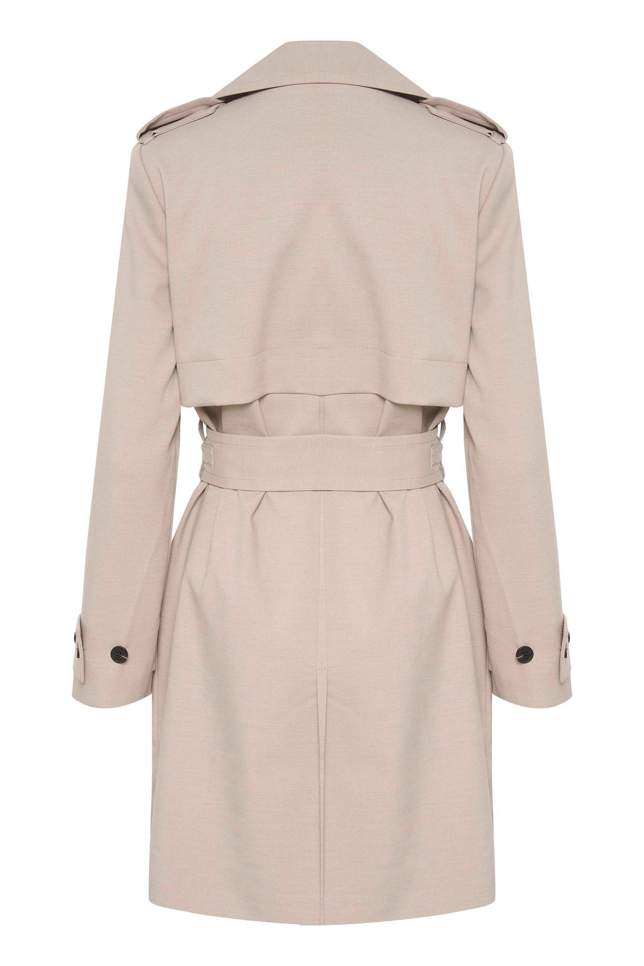 Inwear Tinah Taupe Belted Trench Coat From The back