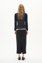 InWear AidaI black midi skirt From the back 