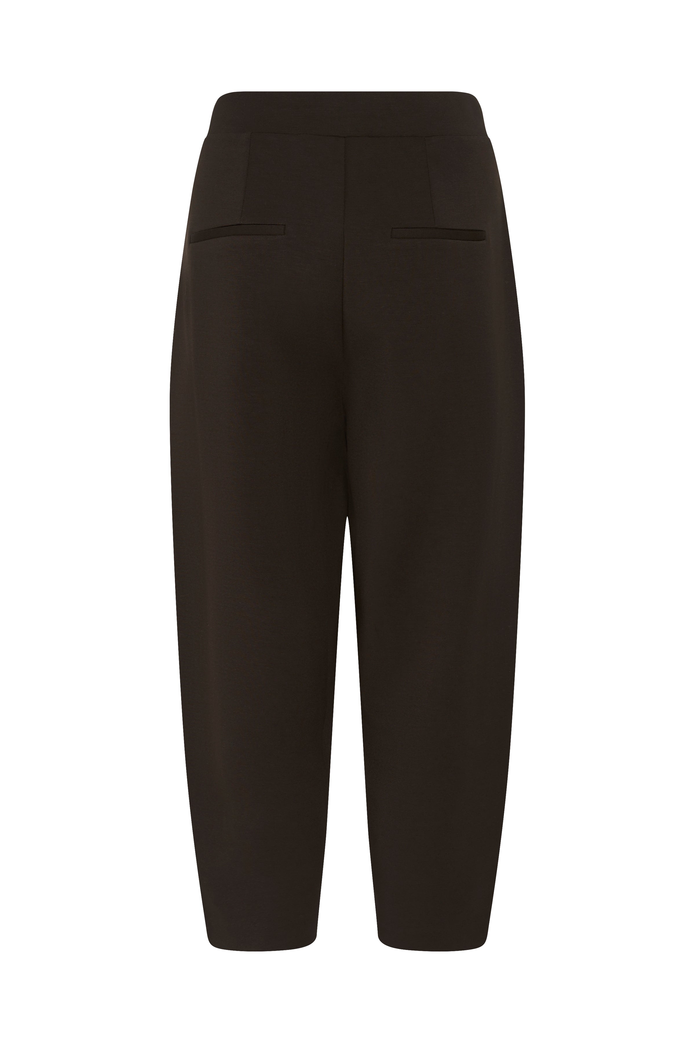 InWear Pannie chocolate brown barrel trousers product image from back 
