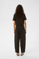Back view of InWear Pannie chocolate brown trousers