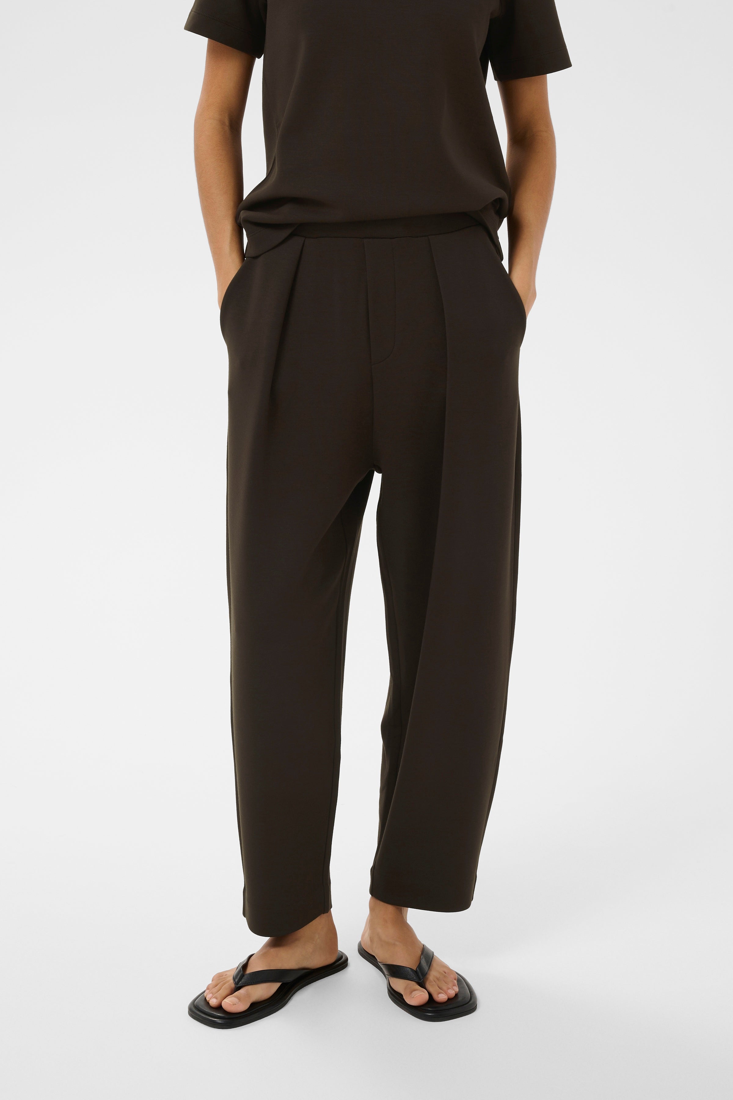InWear Pannie relaxed barrel leg trousers styled with matching top