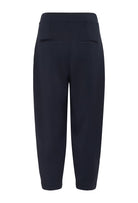 Back flat lay of InWear PannieI navy trousers with rear welt pocket detail
