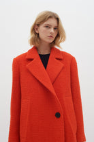 Inwear Tana Orange Long Side Button Coat