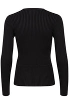 Inwear Jirai Ribbed V Neck Jumper In Black - Back