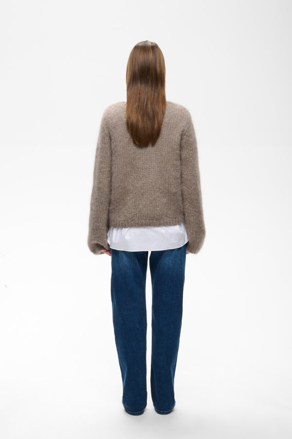 InWear Jetra wool blend jumper back view on model