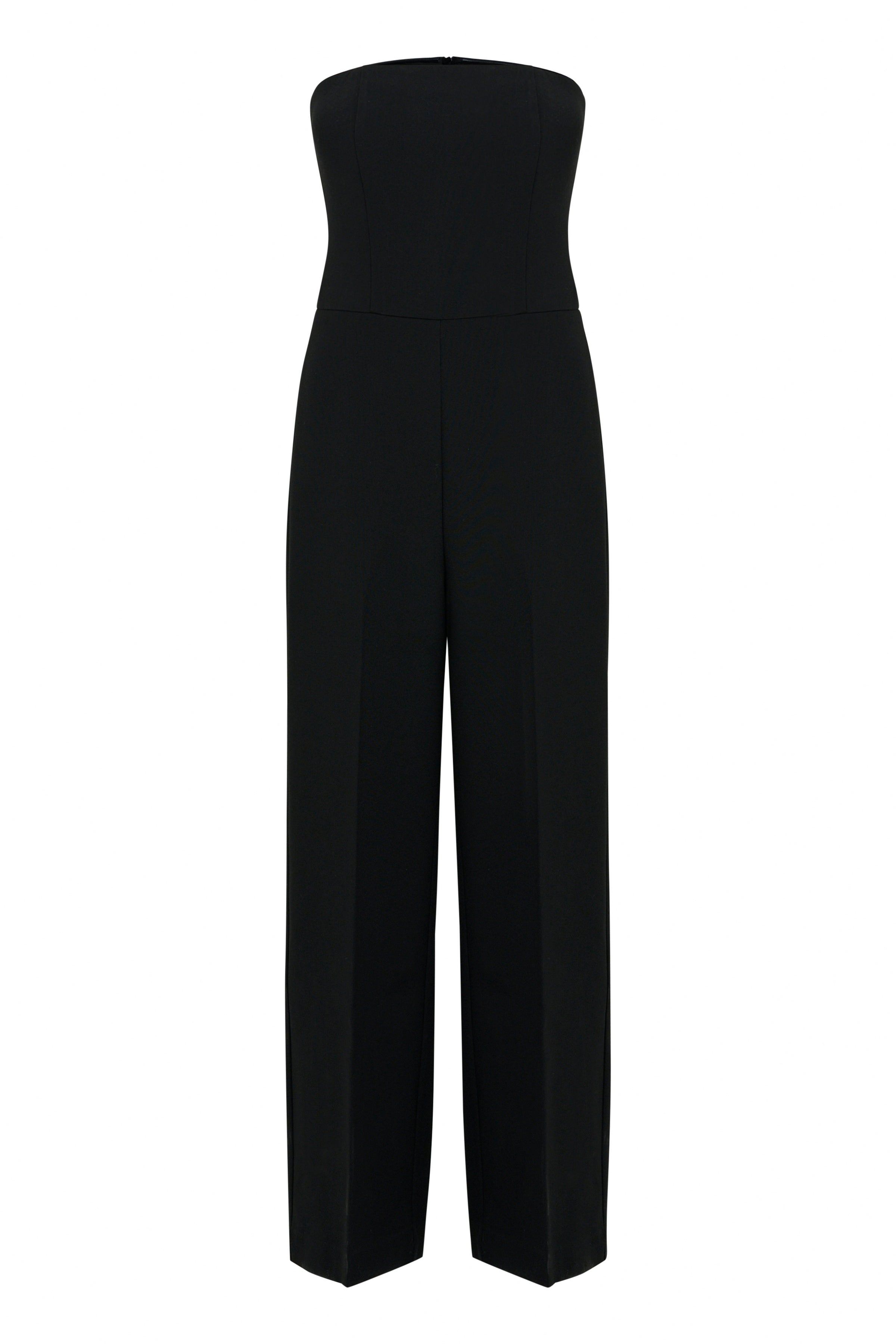 Inwear Kiarah Black Strapless Wide Leg Jumpsuit - front