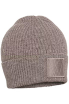 InWear Kaxy Cinder Melange ribbed beanie with wide turn-up cuff – product view