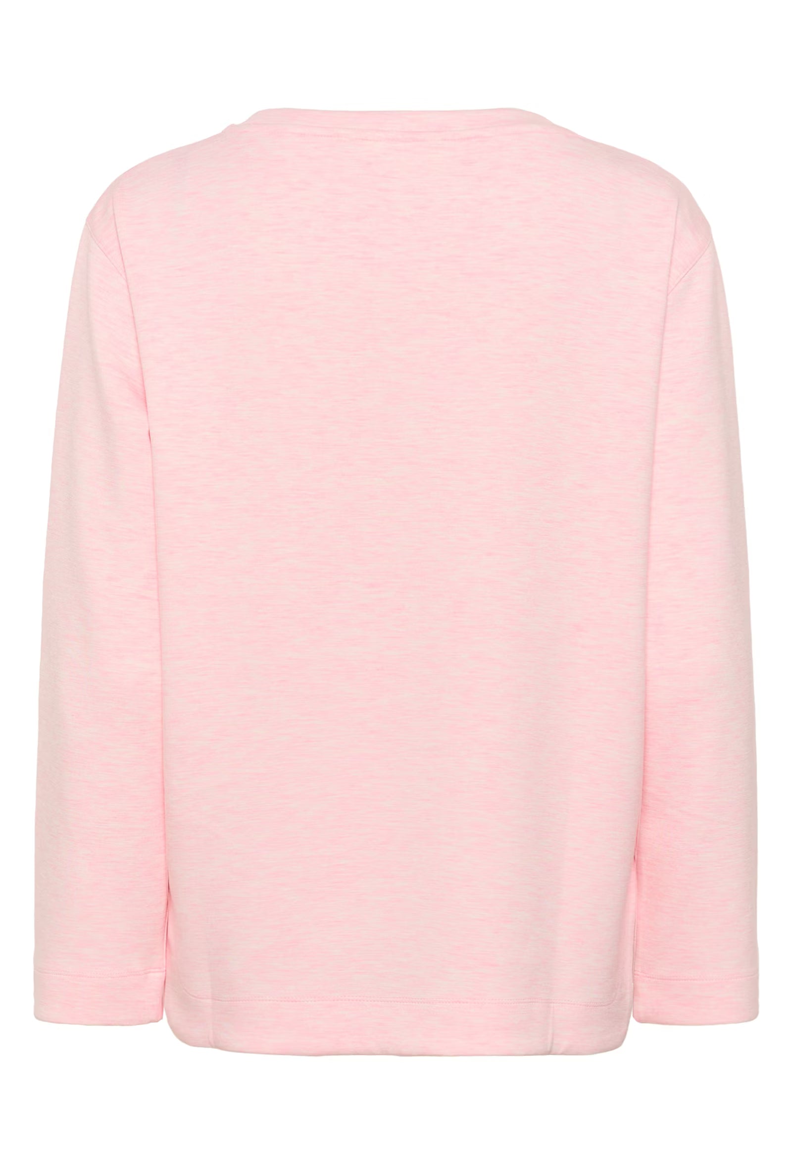 InWear Gincent Crewneck Jersey Top pink women’s long sleeve jersey top back view