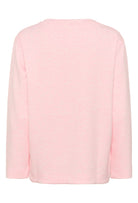 InWear Gincent Crewneck Jersey Top pink women’s long sleeve jersey top back view