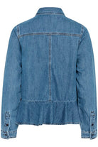 Inwear Sophina Denim Peplum Shirt From The Back