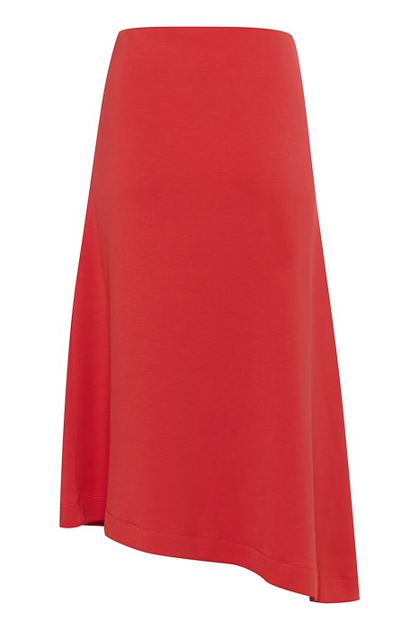 Inwear Annieh Red Asymmetric Hem Skirt Back