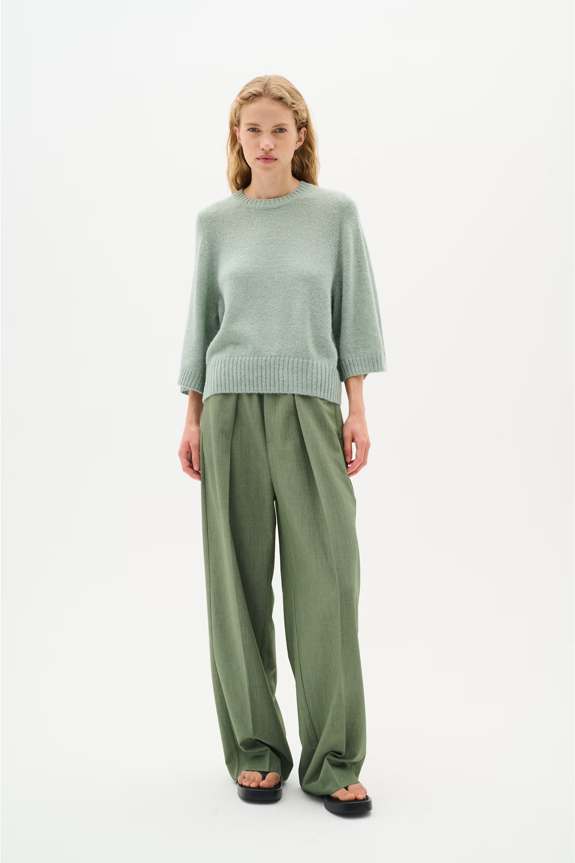 Inwear Wakana Wool Blend Jumper in Green