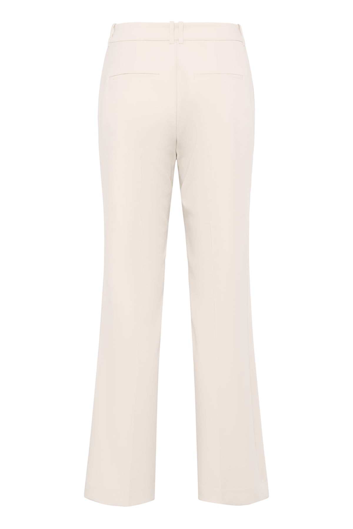 Isolated image of InWear Bryelle beige trousers showing waist and leg shape