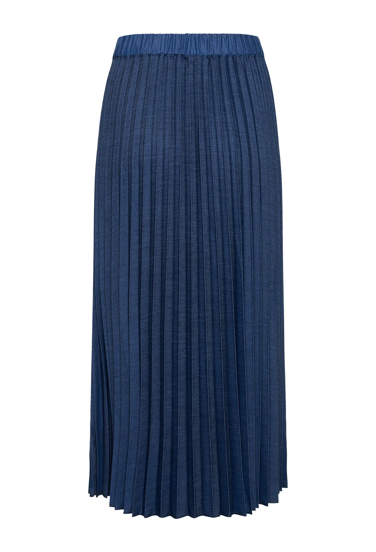 Back flat lay of InWear Cherrie pleated skirt showing pleated texture