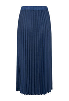 Back flat lay of InWear Cherrie pleated skirt showing pleated texture