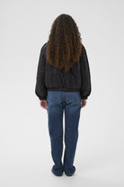 InWear Genoa black puffer jacket back model view