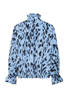 Rear flat lay of InWear Gracie blouse showing painted dot print all over