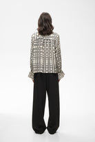  Rear view of InWear Gracie tile print smart casual blouse