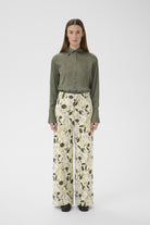 InWear Cecily botanical print wide leg trousers front view