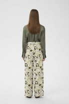 InWear Cecily botanical print trousers back detail