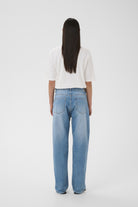 InWear Darlina light blue straight leg jeans back view