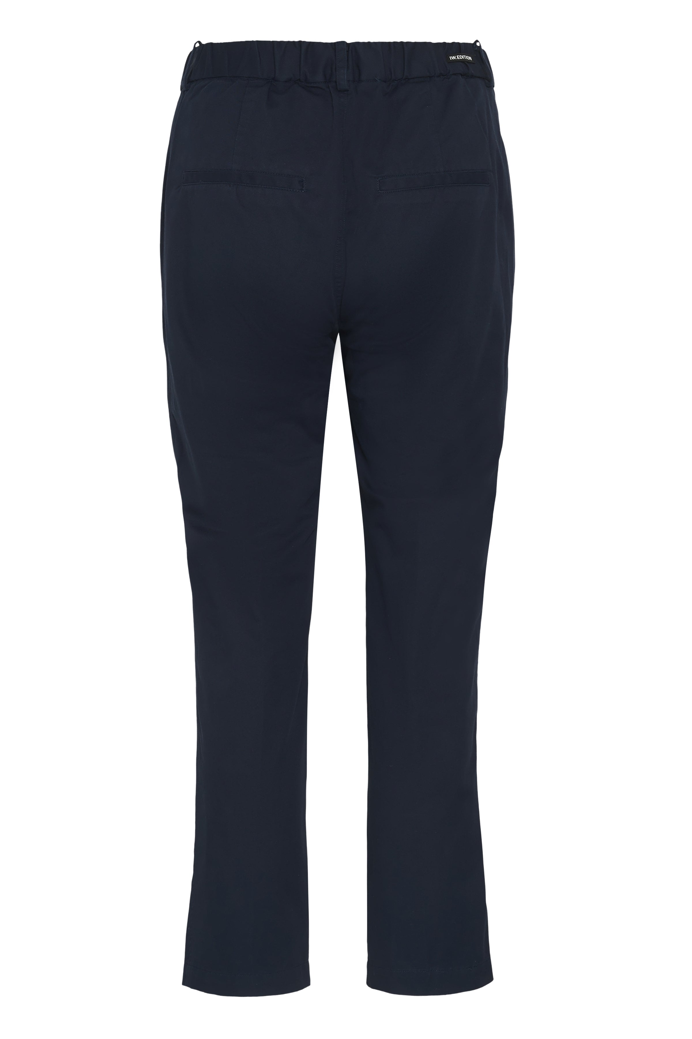 InWear Diz Nolona navy casual fit trousers back view