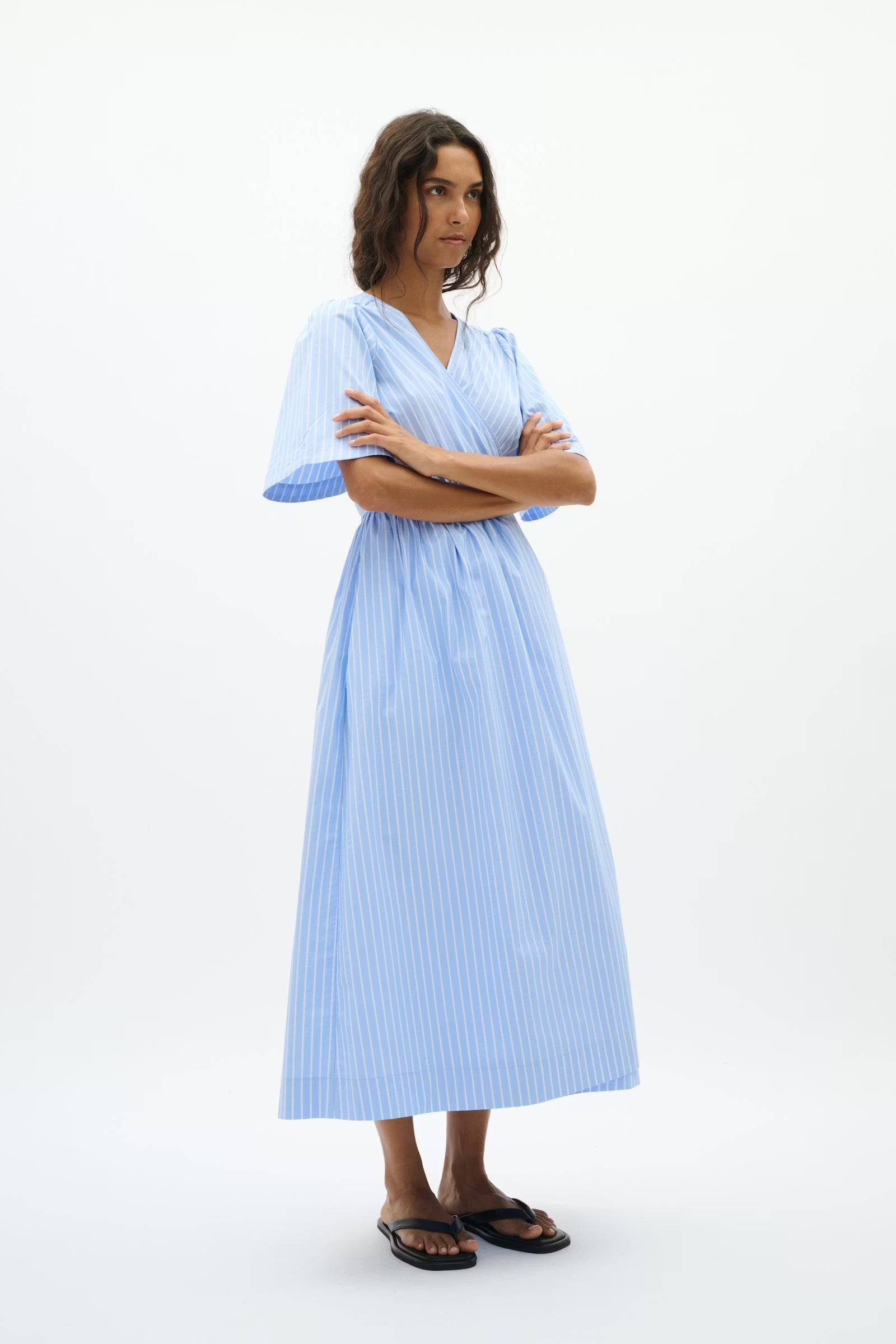     InWear summer wrap dress relaxed A line silhouette