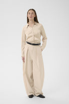 InWear Lake satin shirt tailored fit front view