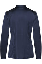 InWear Lake navy satin blouse back view