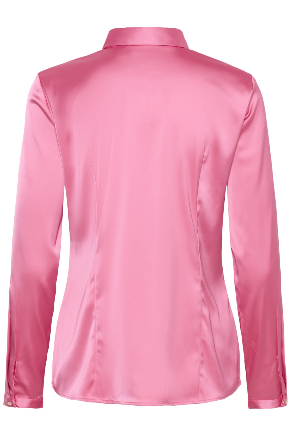 InWear Lake pink satin blouse button back